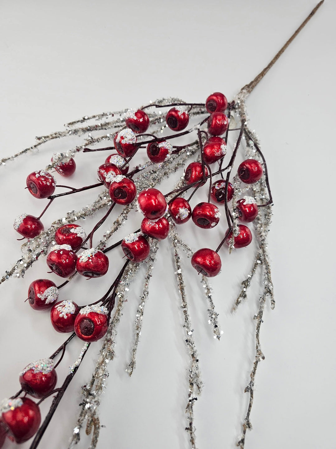 Snowy Luster Red Crabapple Spray - Greenery MarketBerriesXB514 - R
