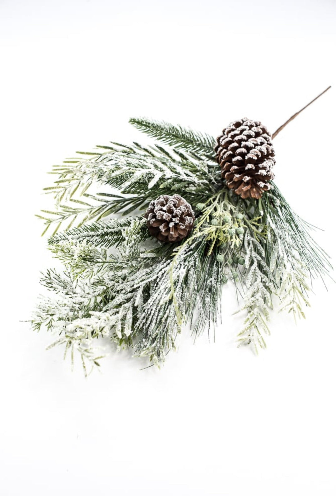 Snowy mixed pine and cone spray - Greenery MarketArtificial Flora86166SP24
