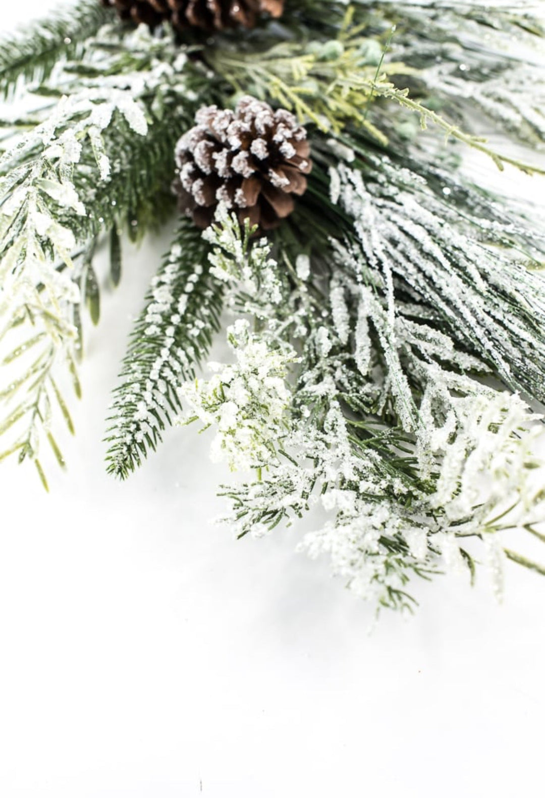 Snowy mixed pine and cone spray - Greenery MarketArtificial Flora86166SP24