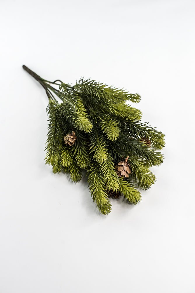 Soft Touch Noble Fir Pine Bush With Cones - Greenery MarketXp2360