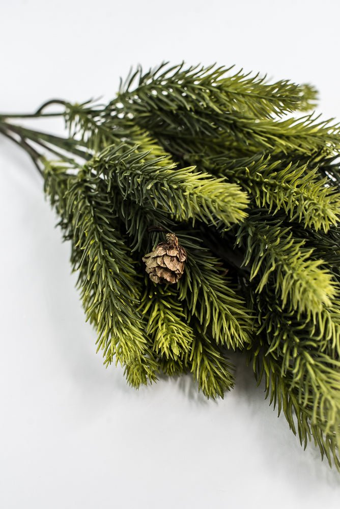 Soft Touch Noble Fir Pine Bush With Cones - Greenery MarketXp2360
