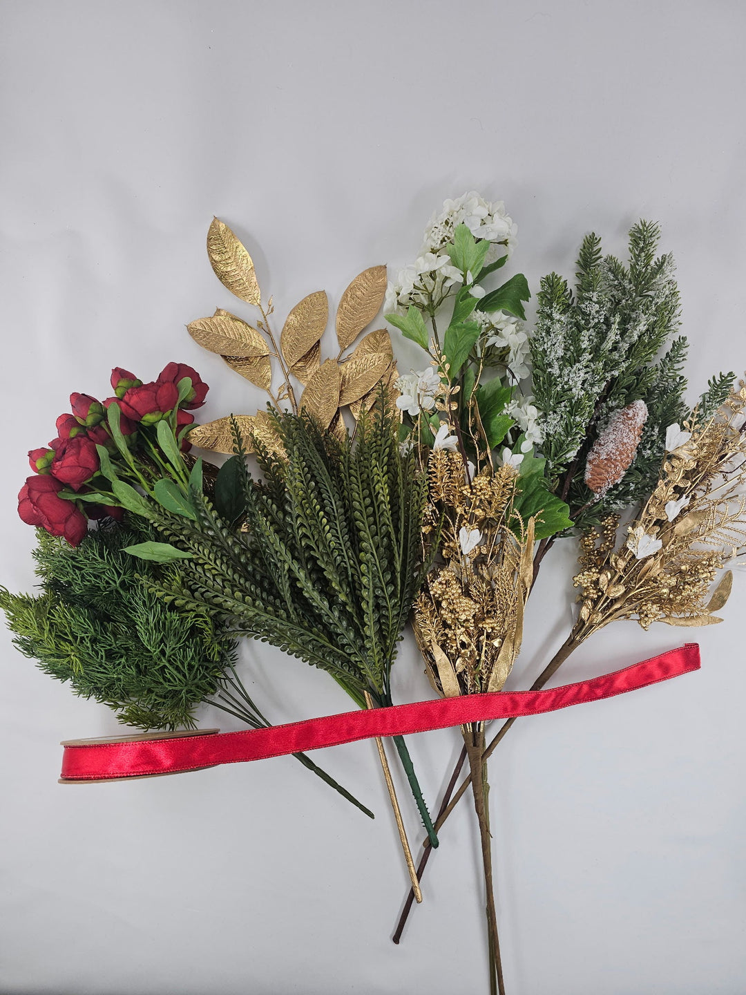 Southern Charm Wreaths hydrangeas grapevine wreath Kit - Greenery MarketWhitehydrangeaKit