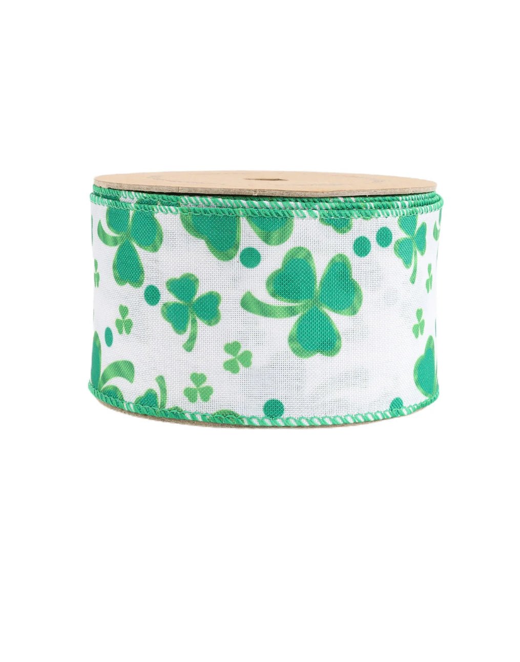 St Patrick’s day shamrock wired Ribbon 2.5” - Greenery MarketWired ribbon9210W - 029 - 63E