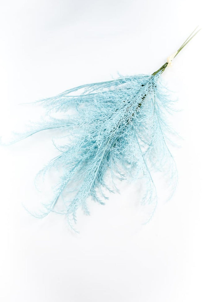 Tail fern spray - light blue - Greenery Marketartificial flowers84099 - AQUA