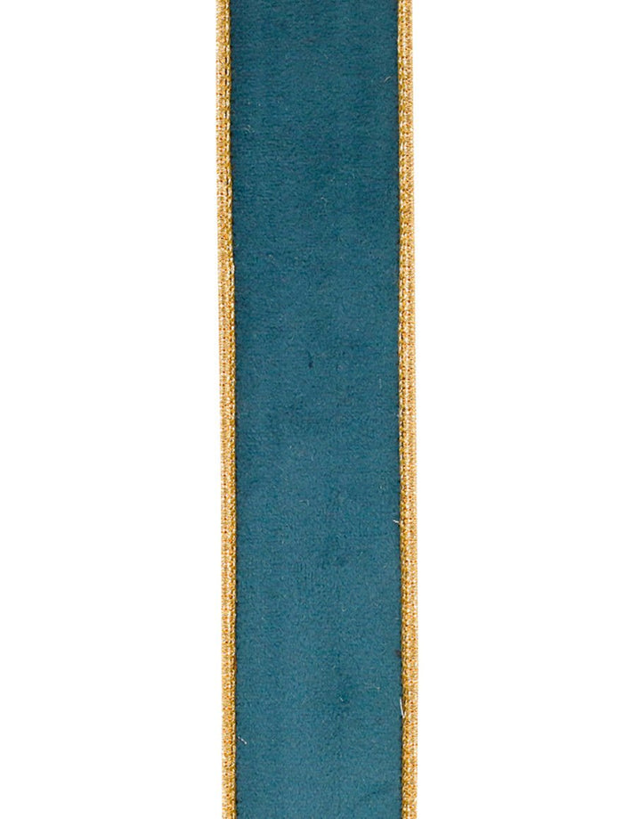 Teal Velvet Touch Wired Ribbon 1.5” - Greenery MarketWired ribbon94448W - 916 - 09D