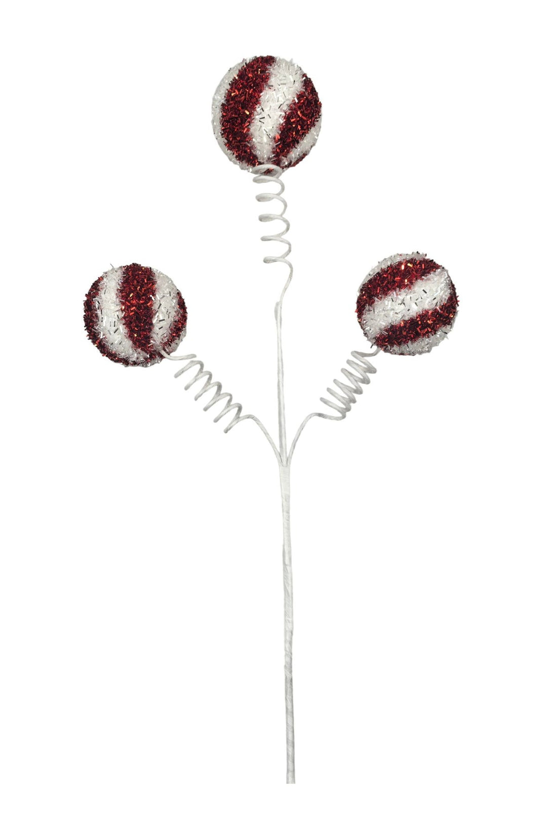 Tinsel Swirl Ball Pick - Greenery Market21263