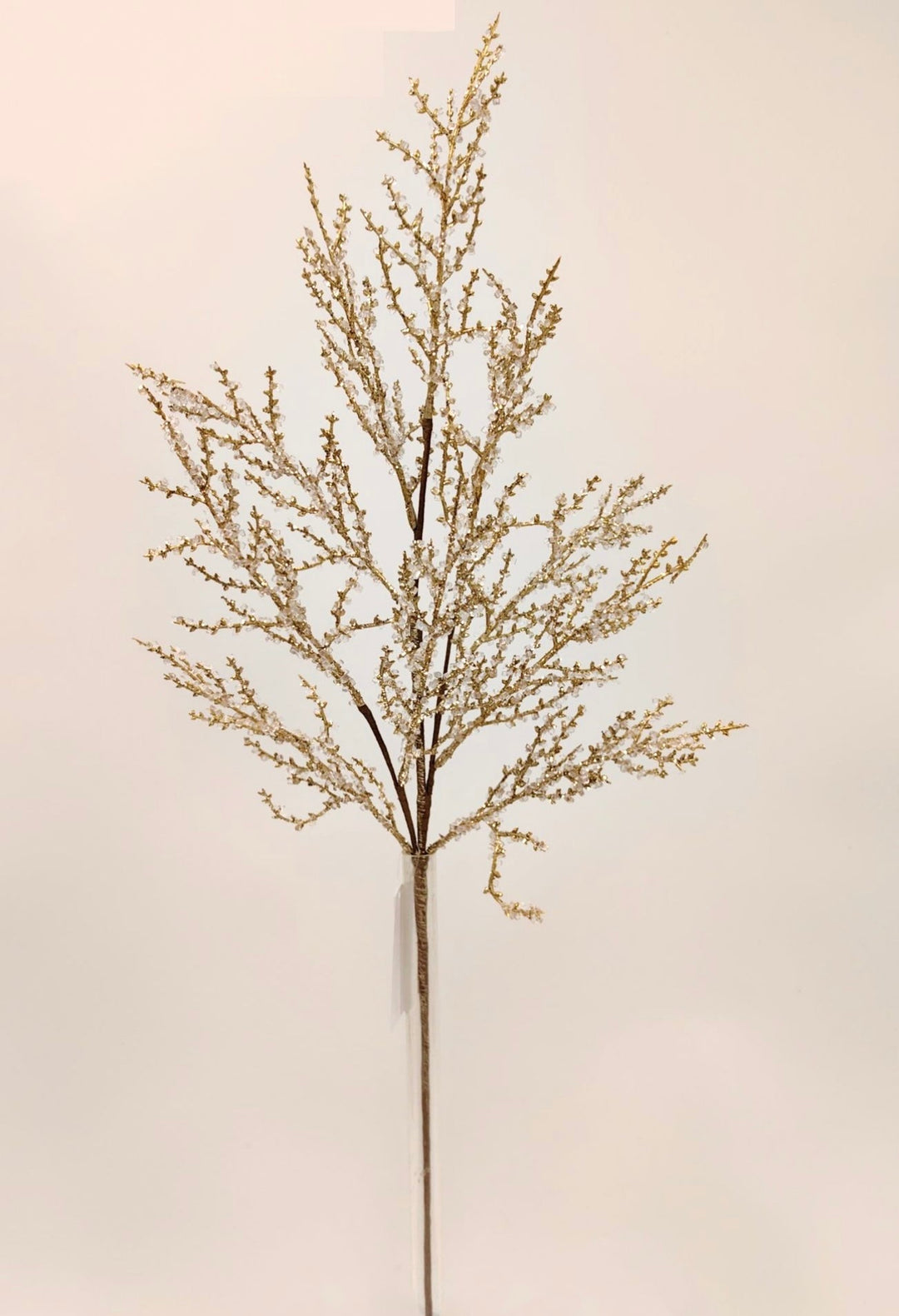 White and Gold Iced Twig Spray - Greenery Market32146 - WTGD