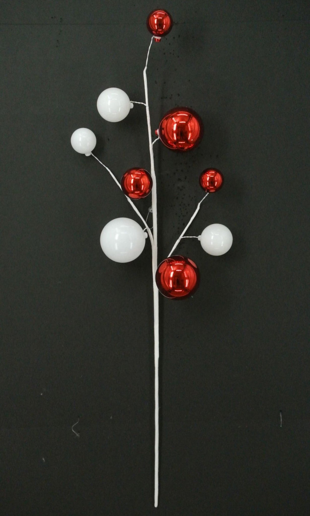 White And Red Mercury Ball Spray - Greenery Market40340 - WTRD