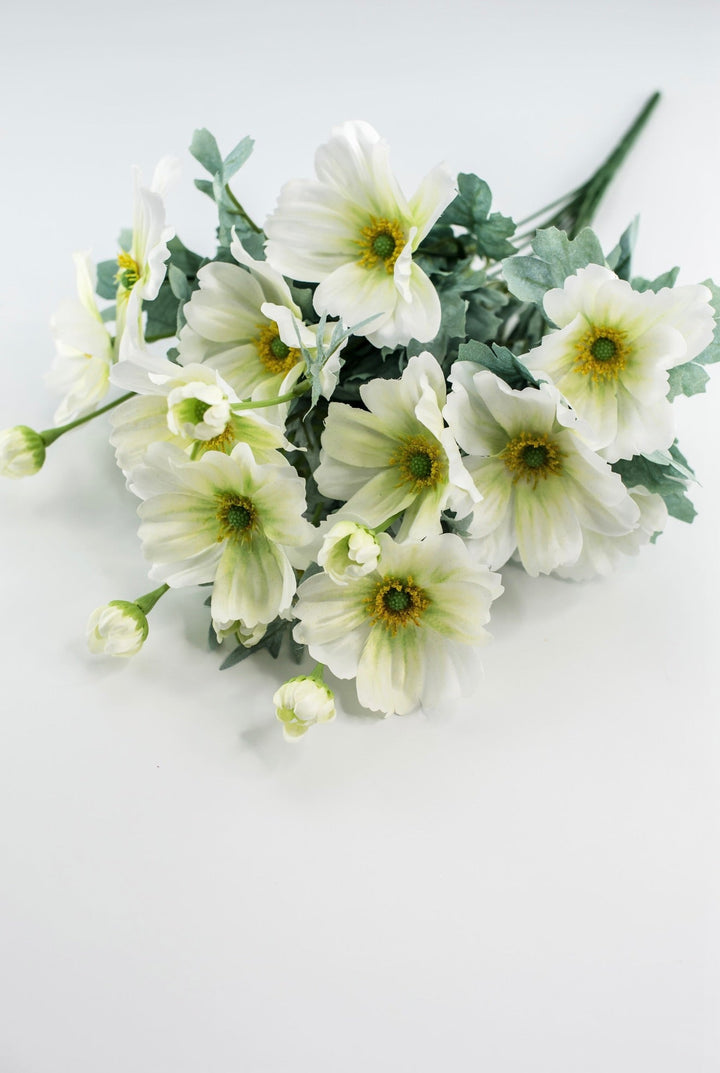 White cosmos artificial flower bush - Greenery MarketArtificial Flora84299 - CR