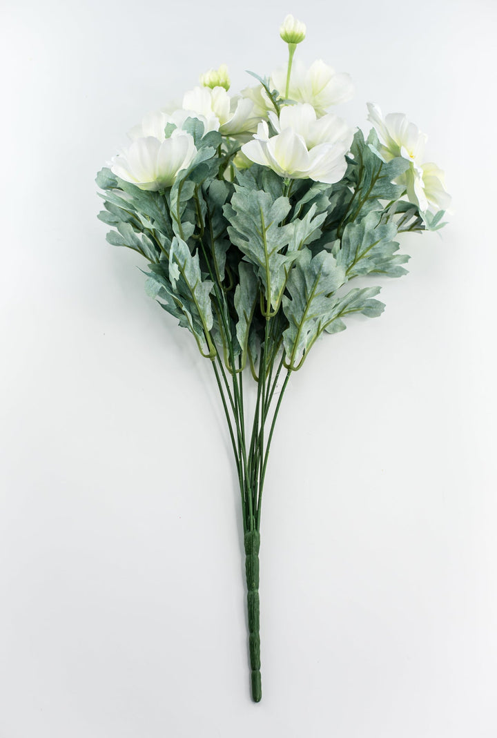 White cosmos artificial flower bush - Greenery MarketArtificial Flora84299 - CR