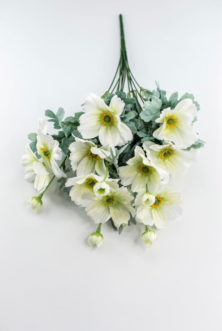 White cosmos artificial flower bush - Greenery MarketArtificial Flora84299 - CR