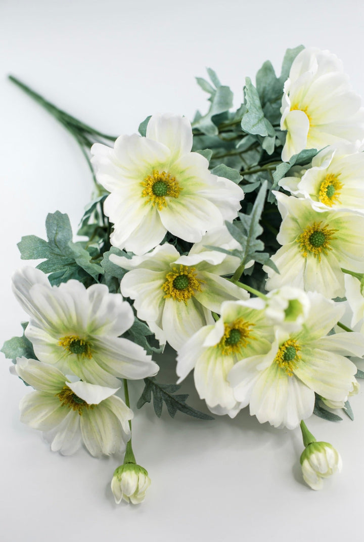 White cosmos artificial flower bush - Greenery MarketArtificial Flora84299 - CR