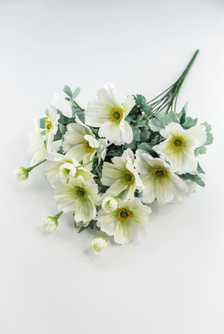 White cosmos artificial flower bush - Greenery MarketArtificial Flora84299 - CR