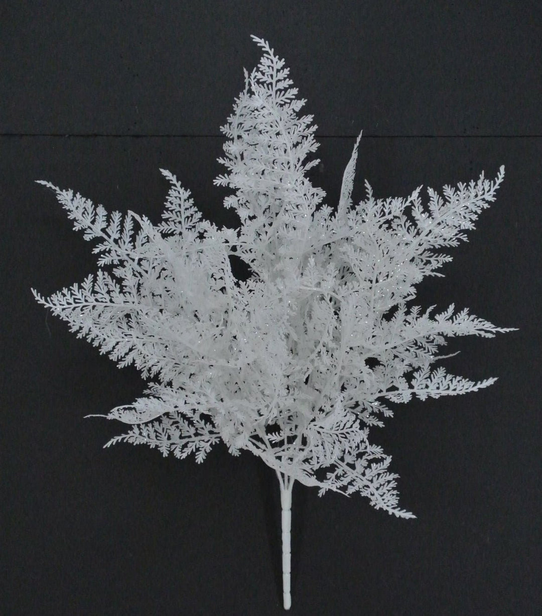 White Fern Bush With Glitter - Greenery Market85268 - WT
