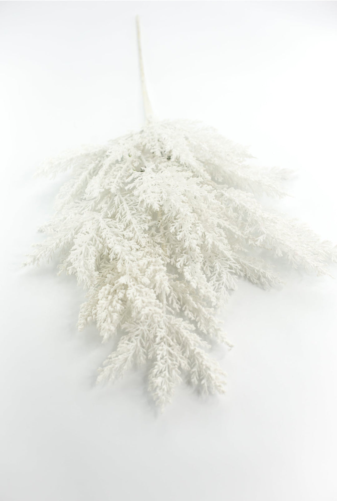 White Flocked Cedar Spray - Greenery Market86376WT