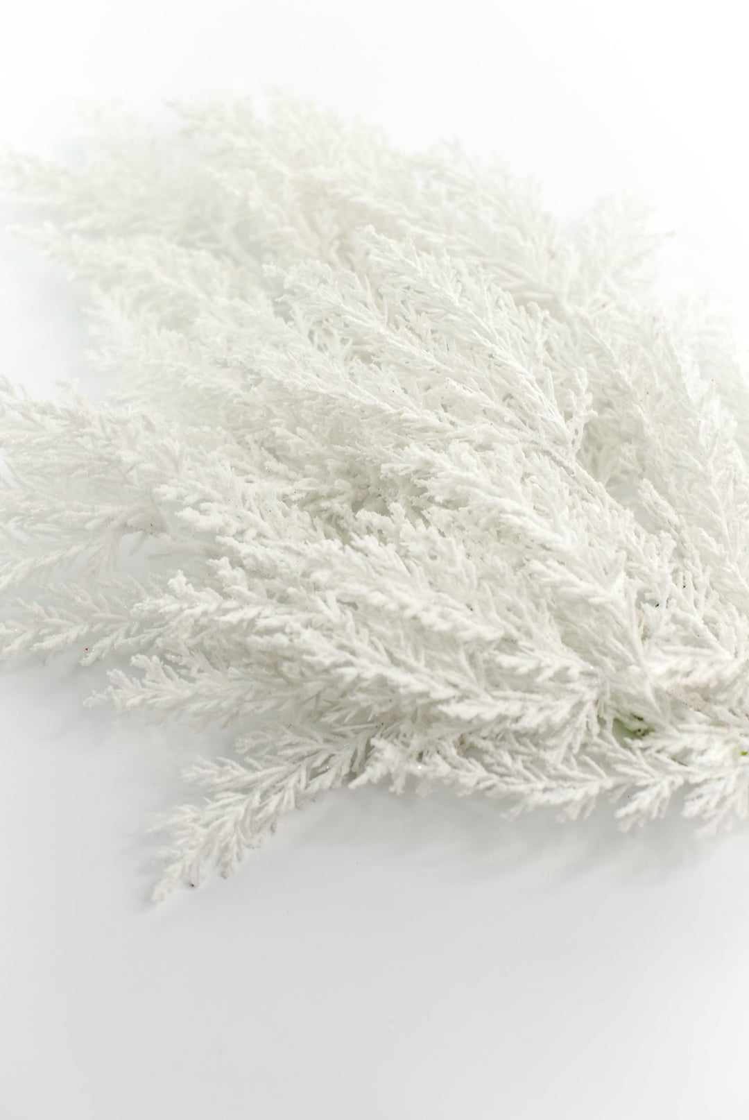 White Flocked Cedar Spray - Greenery Market86376WT