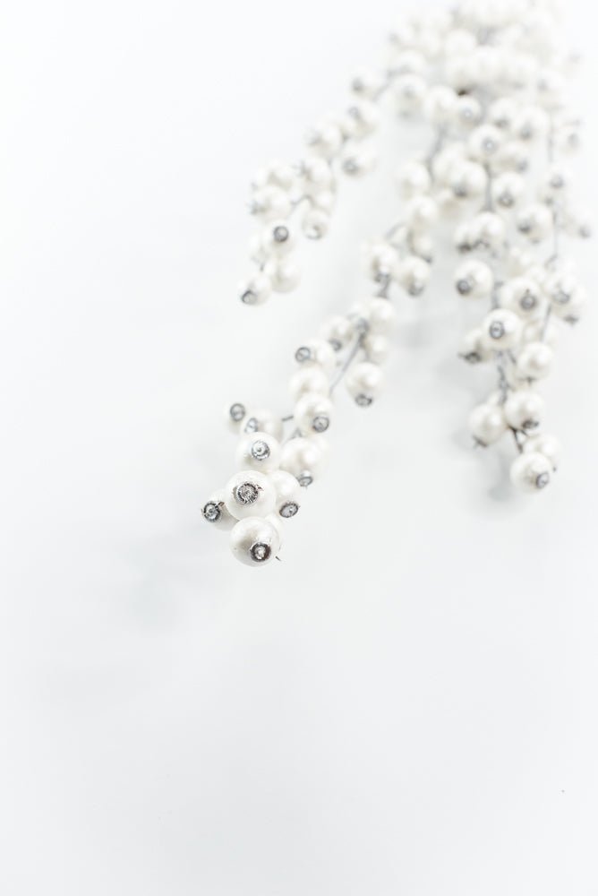 White Pearlized Berry Spray - Greenery MarketXB302 - PRL