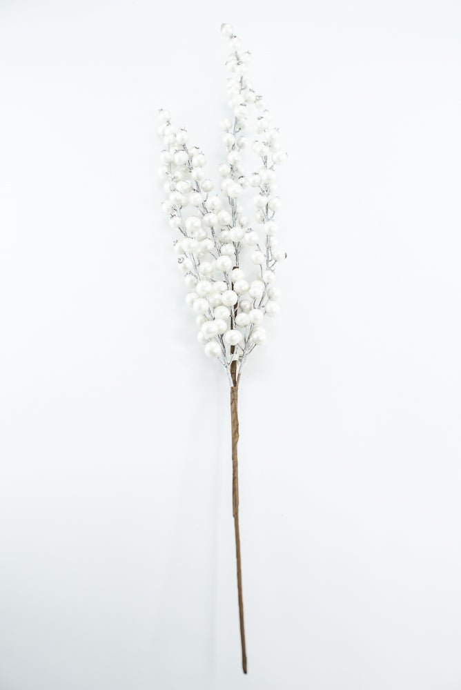 White Pearlized Berry Spray - Greenery MarketXB302 - PRL