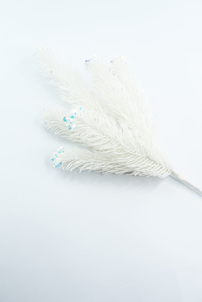 White Pine Spray With Glitter - Greenery Market85169