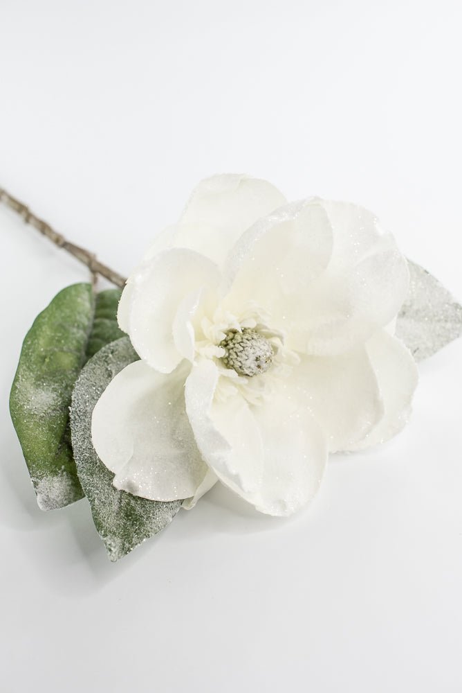 White snowy magnolia stem - Greenery MarketArtificial FloraXs493W