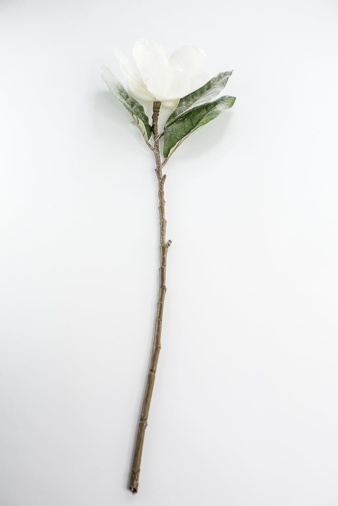 White snowy magnolia stem - Greenery MarketArtificial FloraXs493W