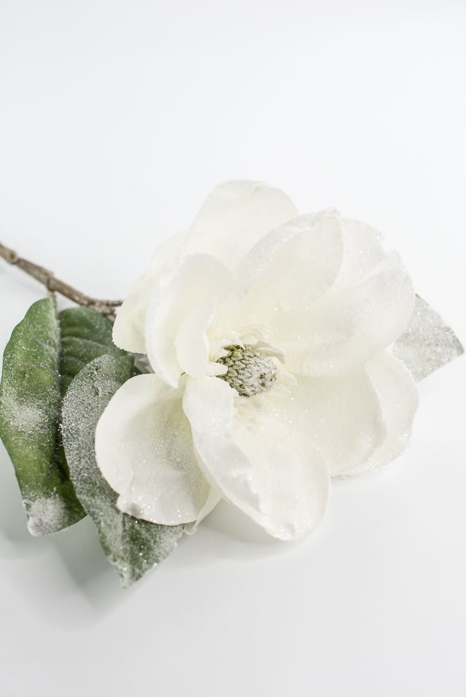 White snowy magnolia stem - Greenery MarketArtificial FloraXs493W