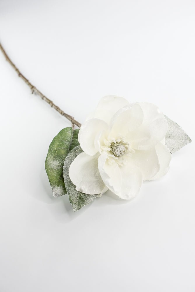 White snowy magnolia stem - Greenery MarketArtificial FloraXs493W