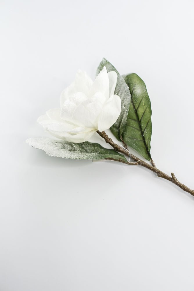 White snowy magnolia stem - Greenery MarketArtificial FloraXs493W