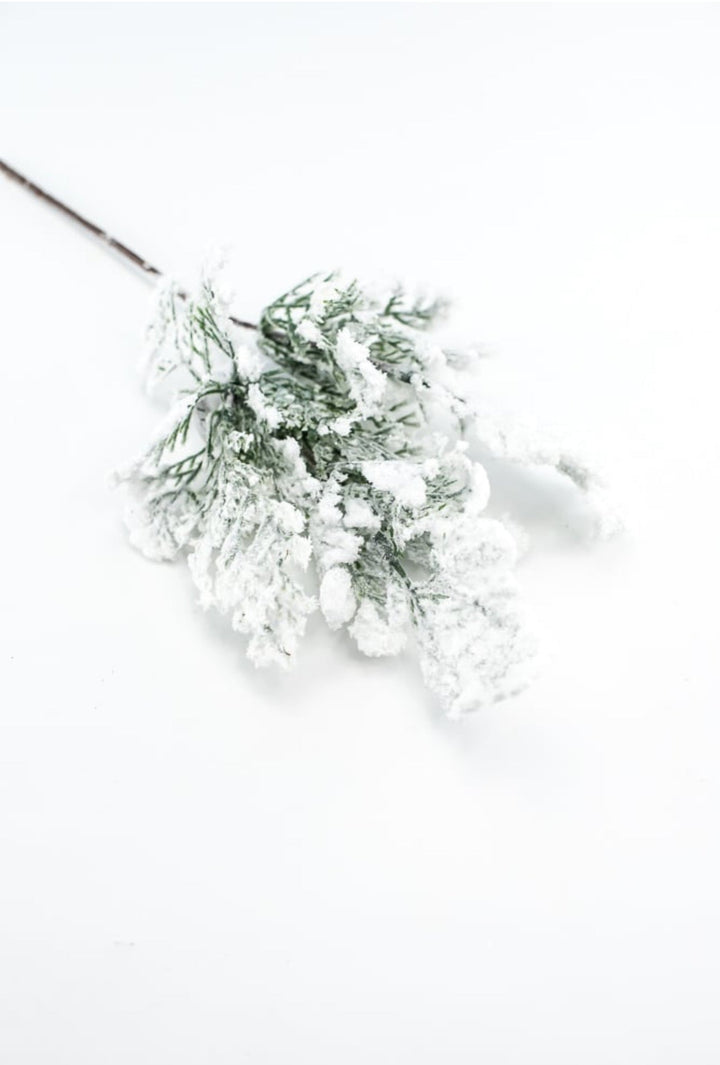Winter cedar pick with snow - Greenery Marketartificial greeneryX1760 - W