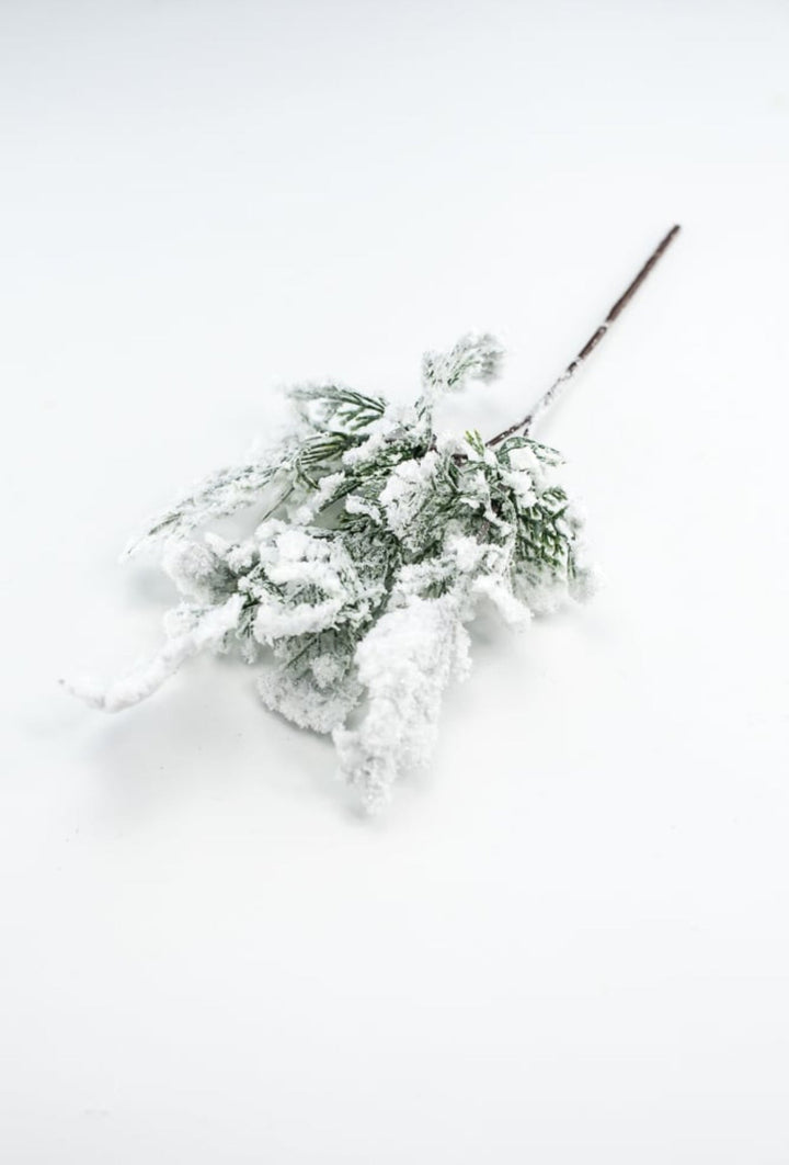 Winter cedar pick with snow - Greenery Marketartificial greeneryX1760 - W
