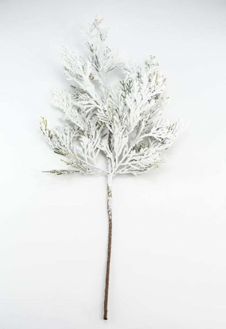 Winter cedar pine spray with snow - Greenery Marketgreenery85336SP24