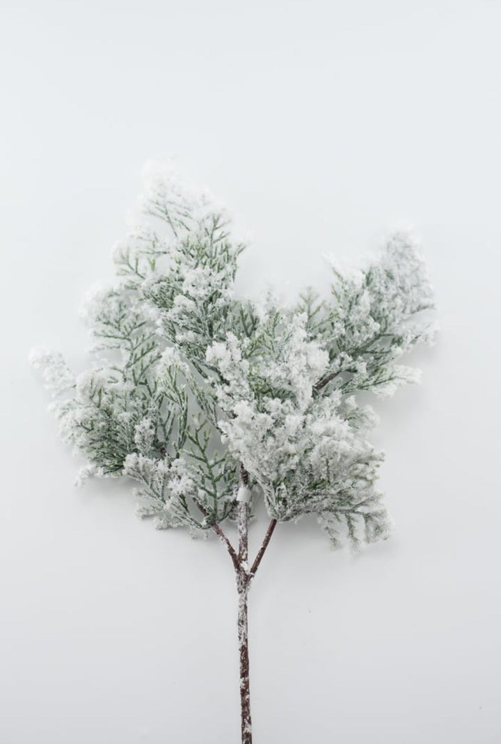 Winter cedar spray with snow - Greenery MarketX1761 - W
