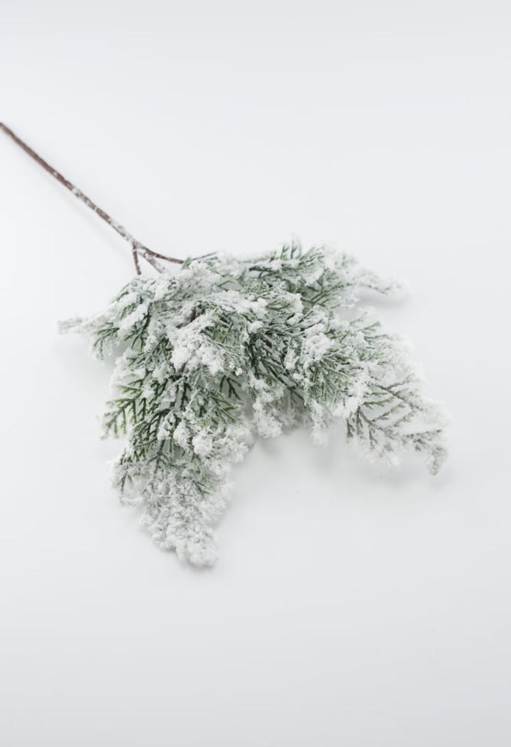 Winter cedar spray with snow - Greenery MarketX1761 - W