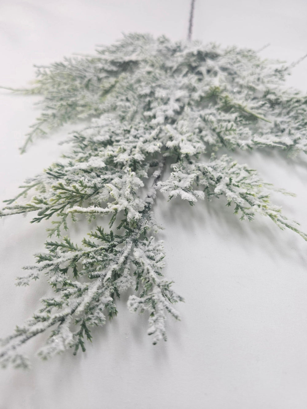 Winter cedar spray with snow - Greenery MarketXS701 - GW
