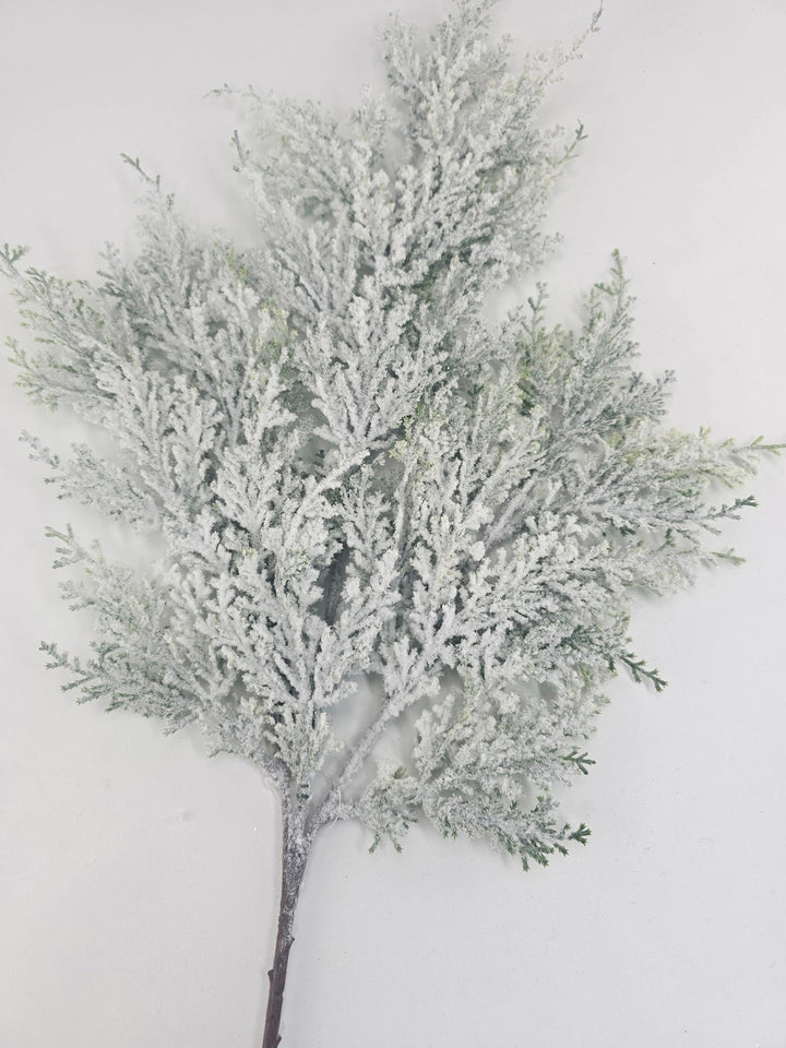 Winter cedar spray with snow - Greenery MarketXS701 - GW