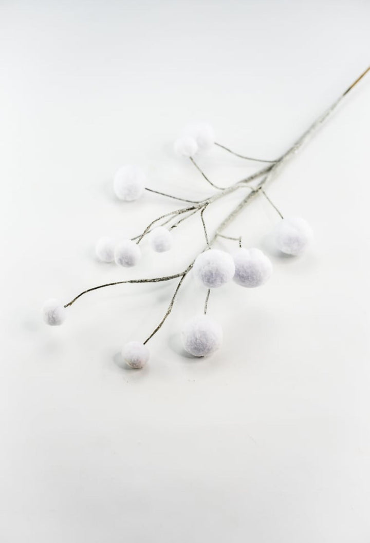 Winter Snow ball spray - white - Greenery MarketPicks63723