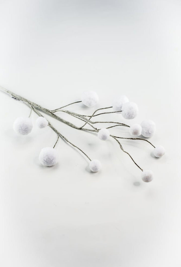 Winter Snow ball spray - white - Greenery MarketPicks63723