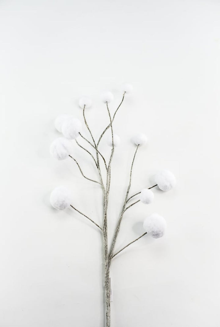 Winter Snow ball spray - white - Greenery MarketPicks63723