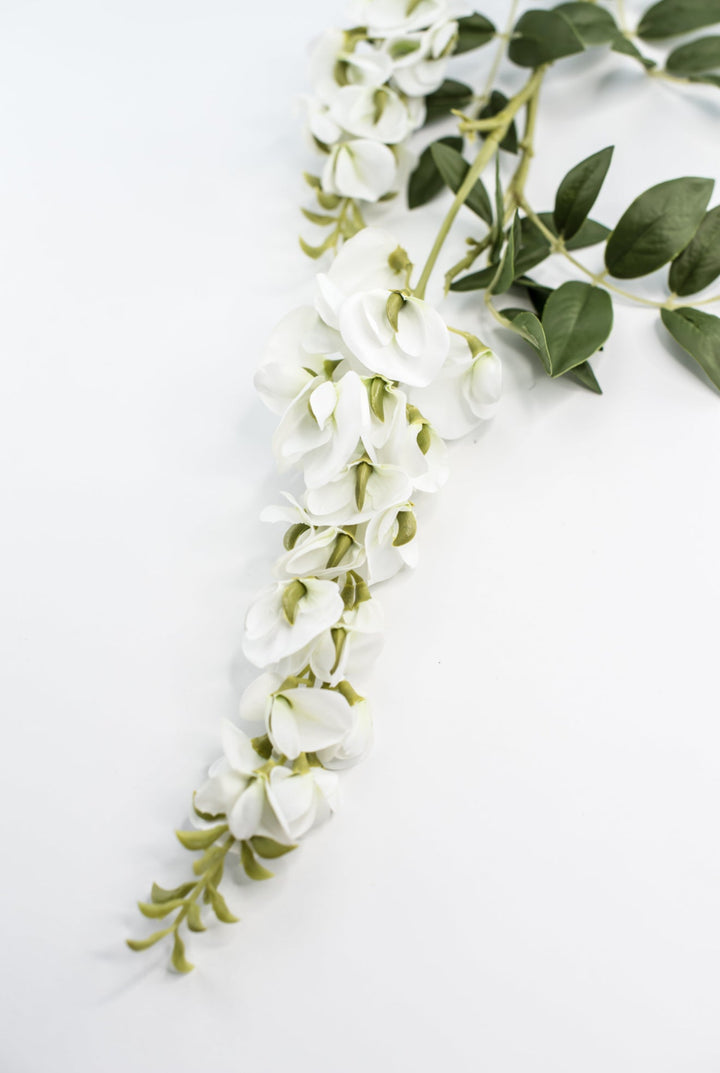 Wisteria spray - white - Greenery Market6463 - W