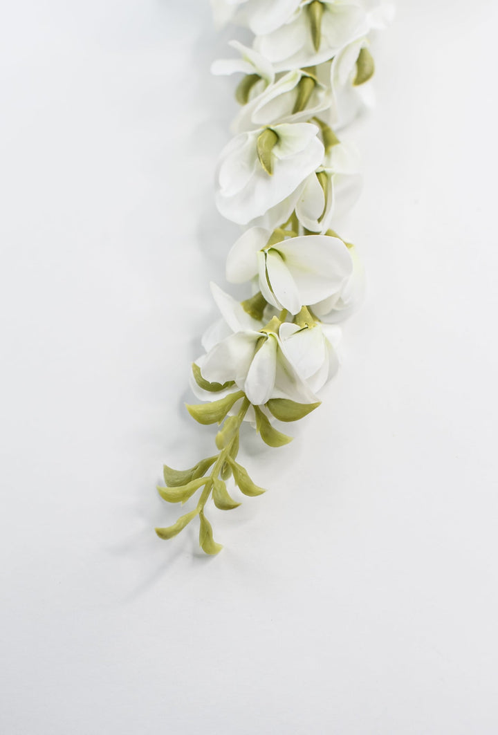 Wisteria spray - white - Greenery Market6463 - W