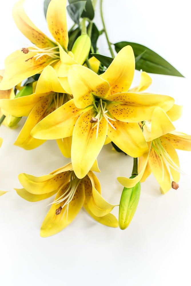Yellow, Artificial, Lily Bush - Greenery MarketArtificial Flora35148YW