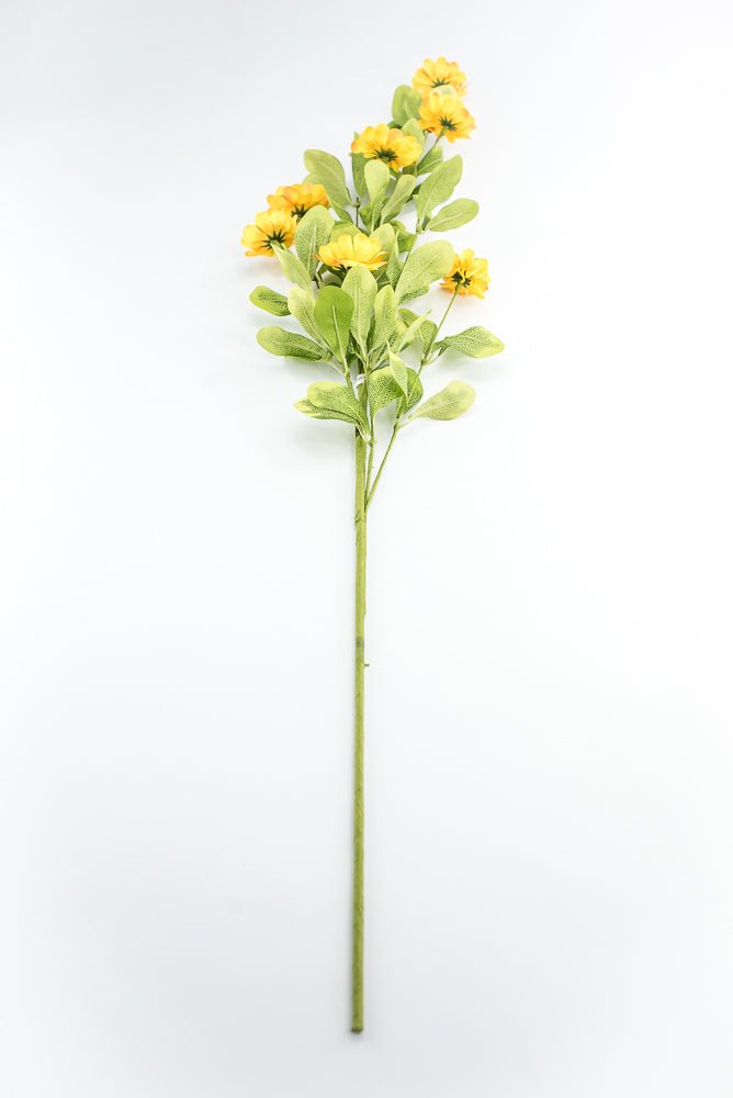 Yellow Button Zinnia Spray - Greenery MarketMTF24321 YELL