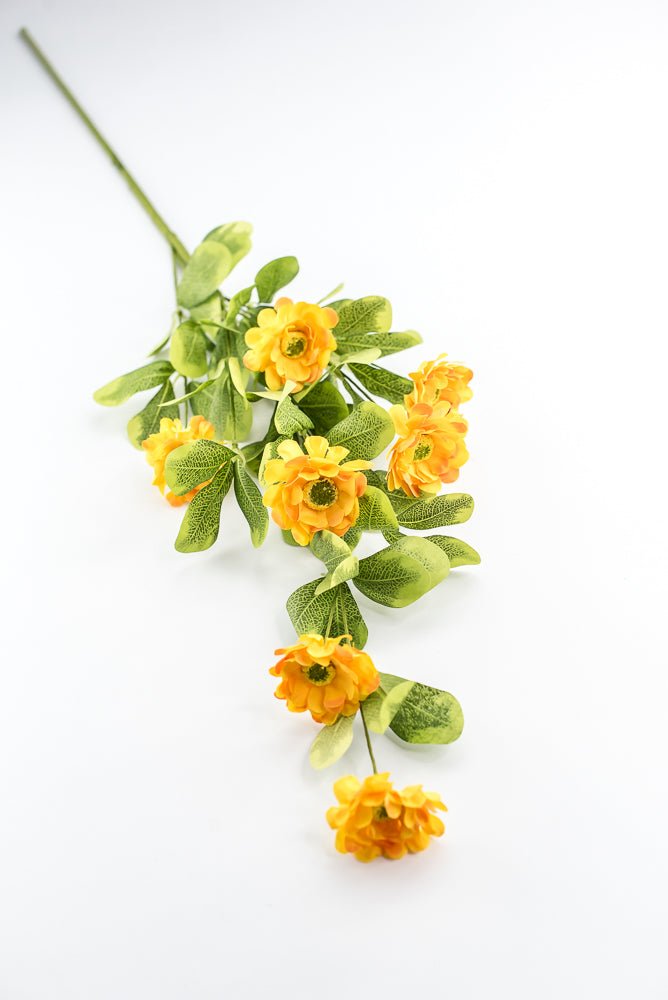 Yellow Button Zinnia Spray - Greenery MarketMTF24321 YELL
