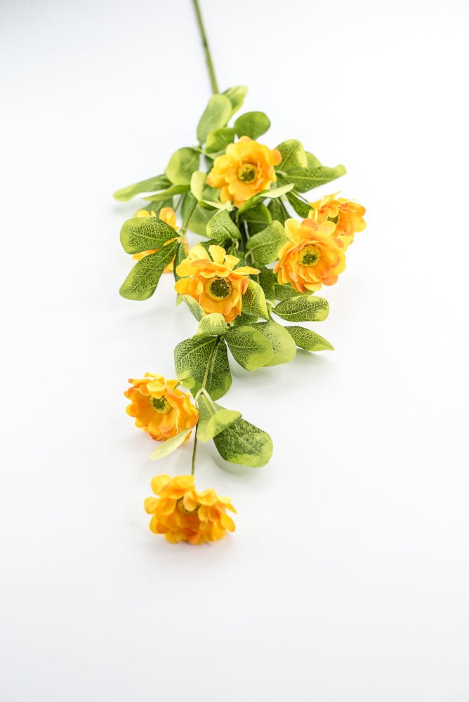 Yellow Button Zinnia Spray - Greenery MarketMTF24321 YELL