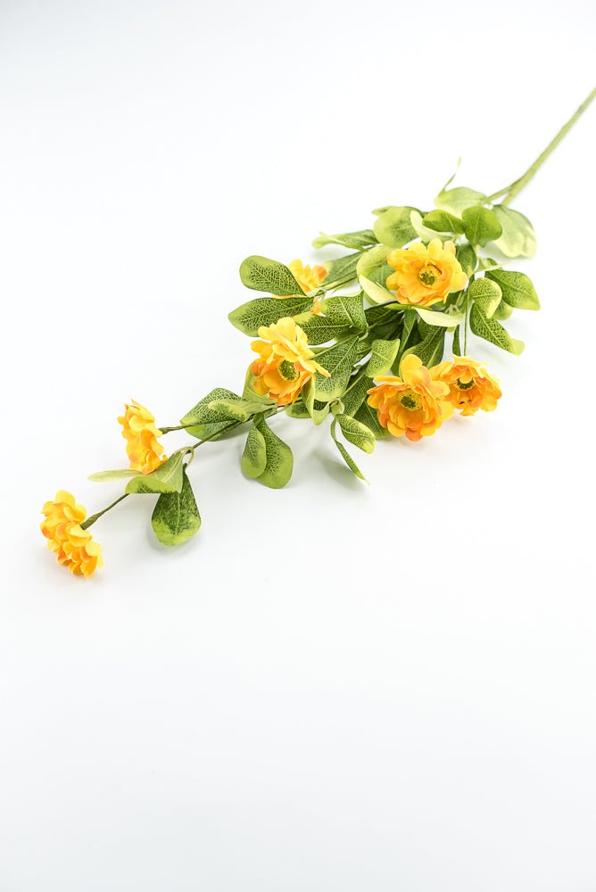 Yellow Button Zinnia Spray - Greenery MarketMTF24321 YELL