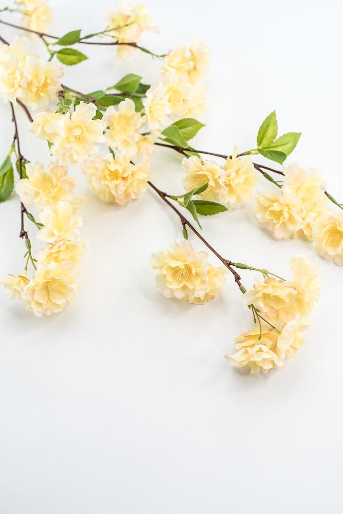 Yellow, Cherry Blossom Spray - Greenery Market220145