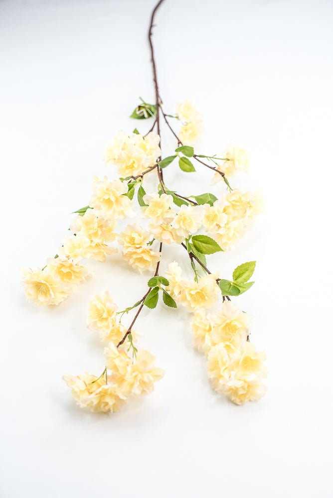 Yellow, Cherry Blossom Spray - Greenery Market220145