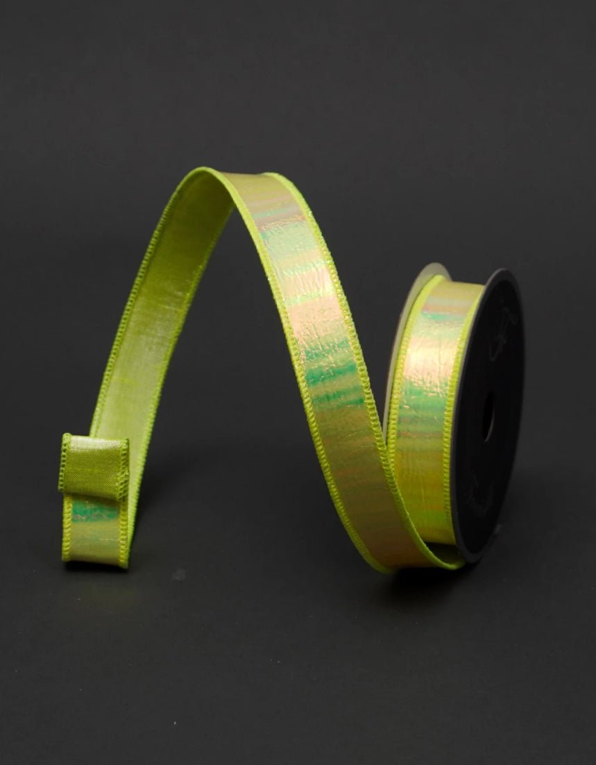 Yellow Electric Farrisilk Wired Ribbon - 1" - Greenery MarketRibbons & TrimRS196 - 46