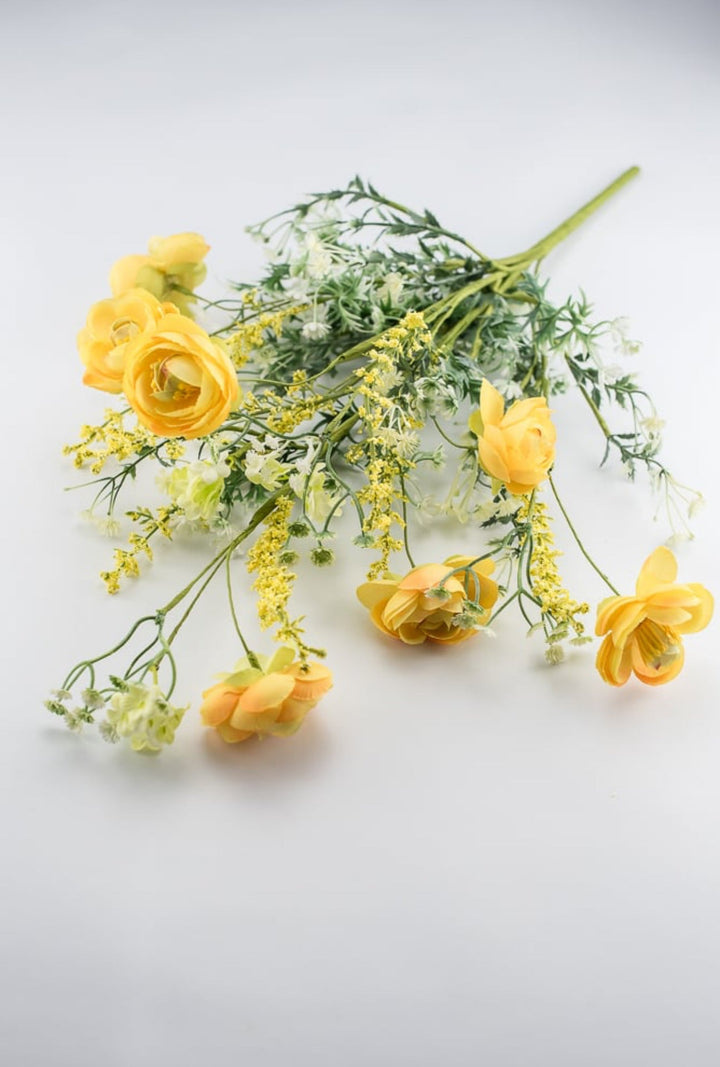 Yellow Ranunculus bush with greenery - Greenery Market63101YW