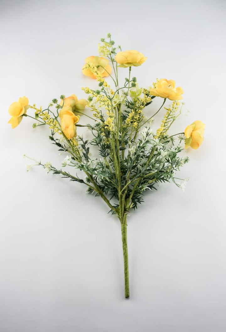 Yellow Ranunculus bush with greenery - Greenery Market63101YW